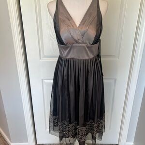 NWT Night Way Collections Black and Silver Cocktail/Formal Dress